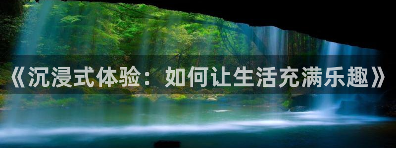 jdb电子游戏变脸：《沉浸式体验：如何让生活充满乐趣》